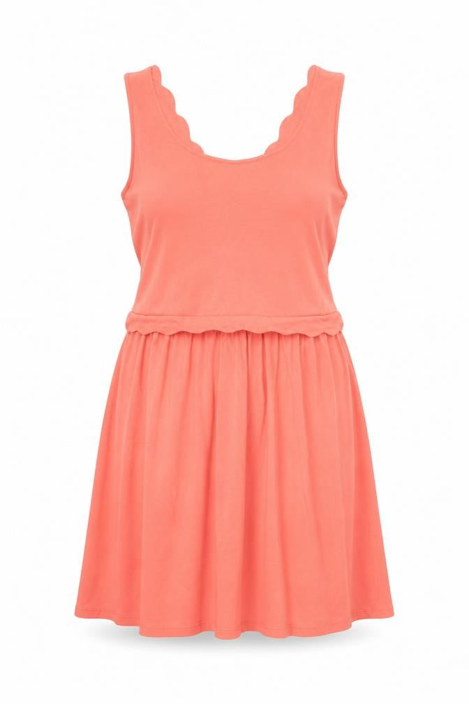 Warehouse Womens Pink Skater Dress UK 12 Sleeveless Jersey Summer