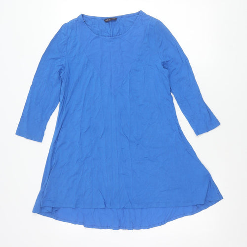 Marks and Spencer Women’s Blue Tunic Blouse UK 10 Viscose Stretch