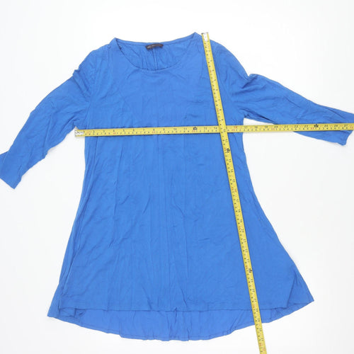 Marks and Spencer Women’s Blue Tunic Blouse UK 10 Viscose Stretch