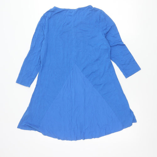 Marks and Spencer Women’s Blue Tunic Blouse UK 10 Viscose Stretch