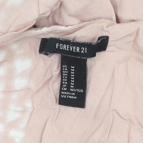 Forever 21 Womens Pink Tie Dye Slip Dress Size M Sleeveless Boho Summer