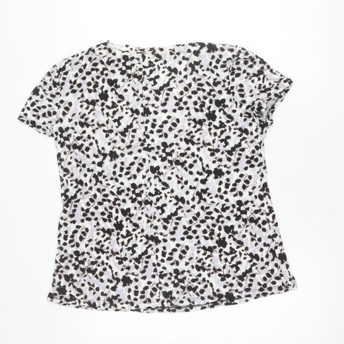 Bonmarché Women’s Multicoloured Animal Print V-Neck T-Shirt Size 20