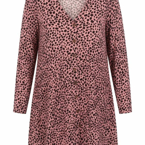 Missguided Women’s Pink Leopard Print Shift Mini Dress UK 6