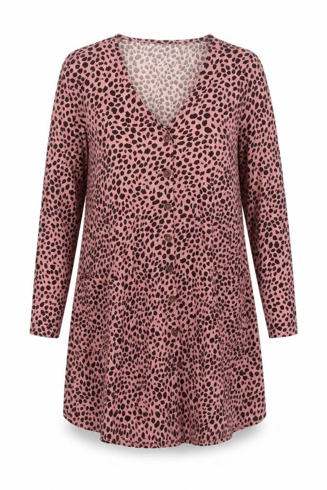 Missguided Women’s Pink Leopard Print Shift Mini Dress UK 6