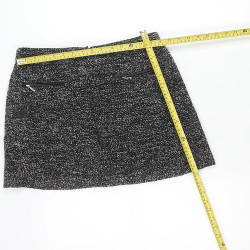 Gok Wan for Tu Women’s Black Tweed Skirt Size 12S Straight Pencil