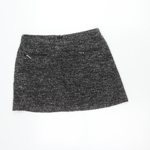 Gok Wan for Tu Women’s Black Tweed Skirt Size 12S Straight Pencil