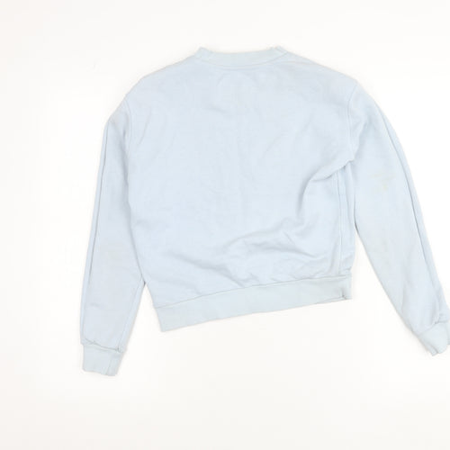 Zudio Women’s Blue XXS Pullover Sweatshirt Malibu Pier Print
