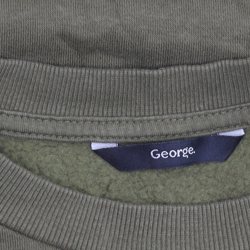 George Women’s Green Pullover Sweatshirt Size 8 Cotton Blend