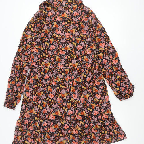 George Women’s Multicoloured Floral Shift Dress Size 10 Long Sleeve