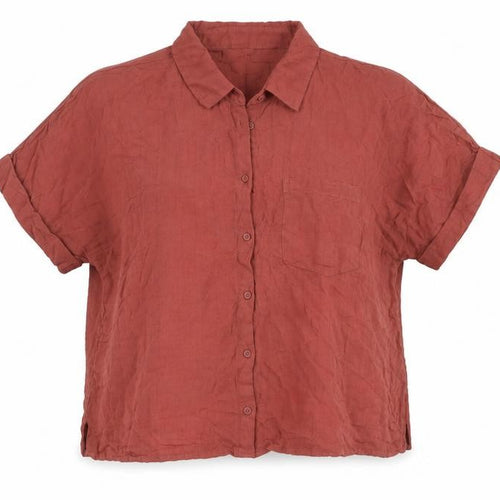New Look Women’s Brown Viscose Button-Up Shirt Size 16