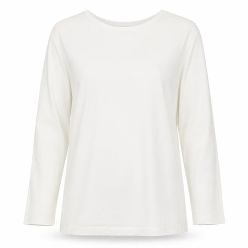 Viyella Womens White Sequin Neck 3/4 Sleeve T-Shirt Size M