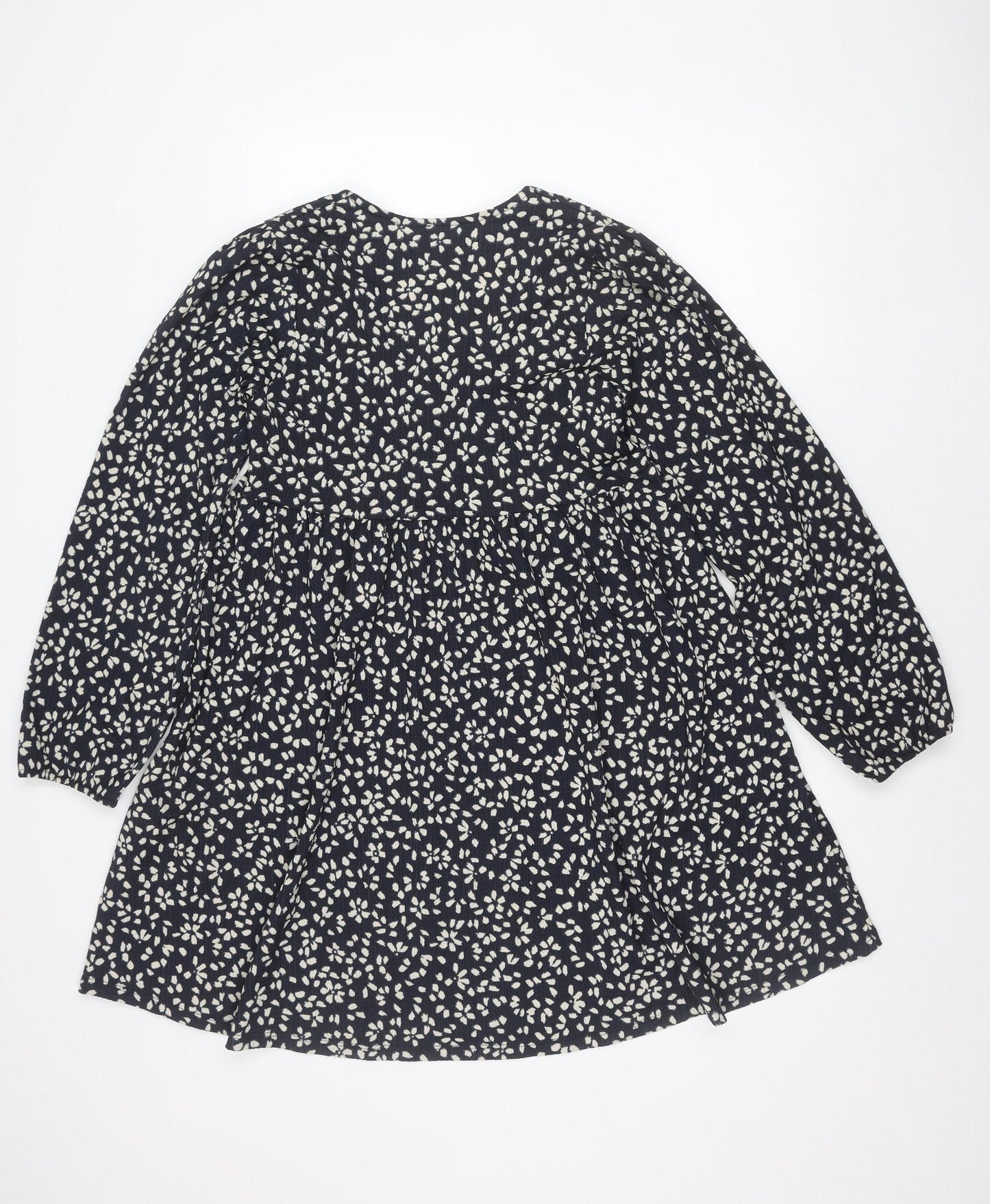 New Look Women’s Blue Floral Mini Skater Dress Size 8