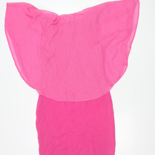 I Say Women’s Pink Asymmetric Sleeveless Dress Size S