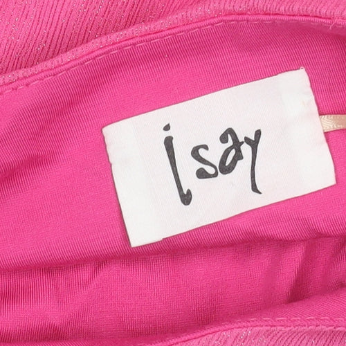 I Say Women’s Pink Asymmetric Sleeveless Dress Size S