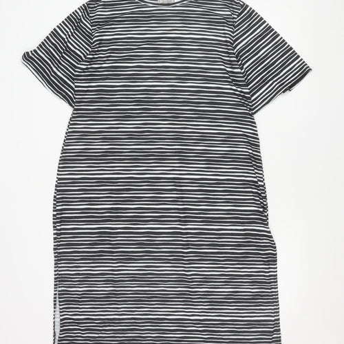 Collectif Women’s Black White Striped Shift Dress Size 20 Plus