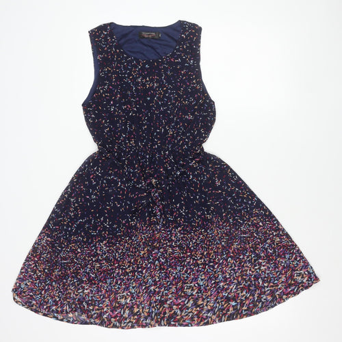G. Lungta London Women's Multicoloured Fit & Flare Dress M/L