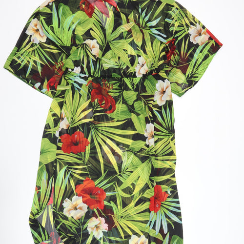 Soon Women’s Multicoloured Floral Kaftan Dress L Asymmetric Summer