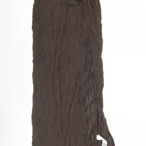 PrettyLittleThing Women’s Brown Long Pencil Skirt Size 4