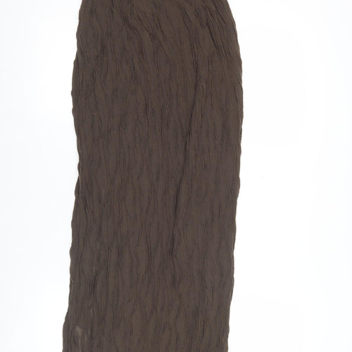 PrettyLittleThing Women’s Brown Long Pencil Skirt Size 4