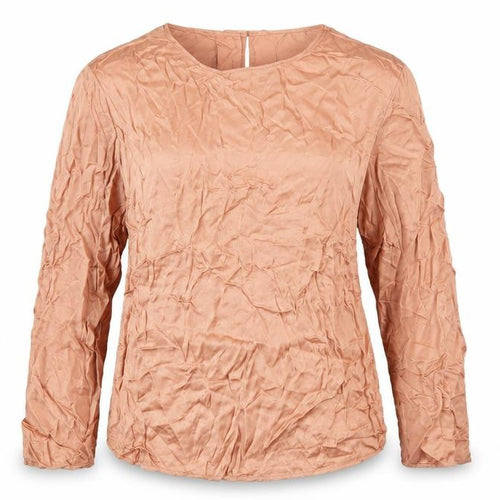 Marks and Spencer Women’s Brown Viscose Blouse Size 14 Long Sleeve