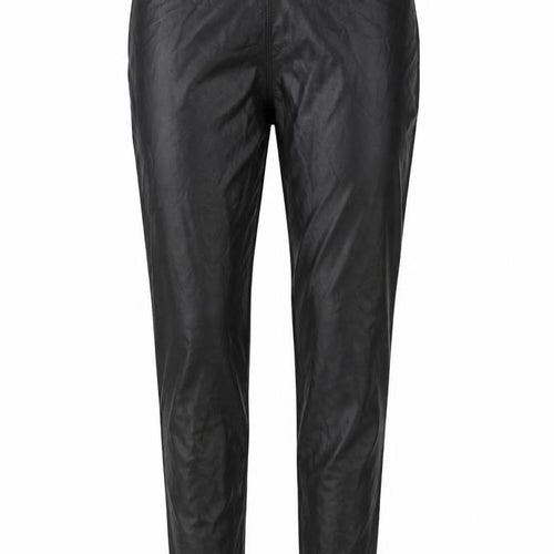 Outrageous Fortune Womens Black Faux Leather Leggings Size 6