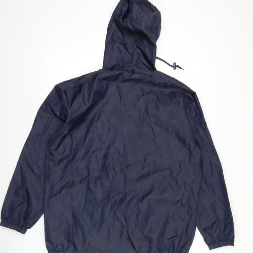 Forever 21 Men’s Blue Hooded Windbreaker Jacket Size M Lightweight