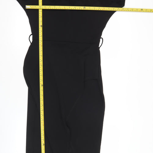 Lipsy Women’s Black Lace Sheath Dress Size 10 Cocktail Knee Length