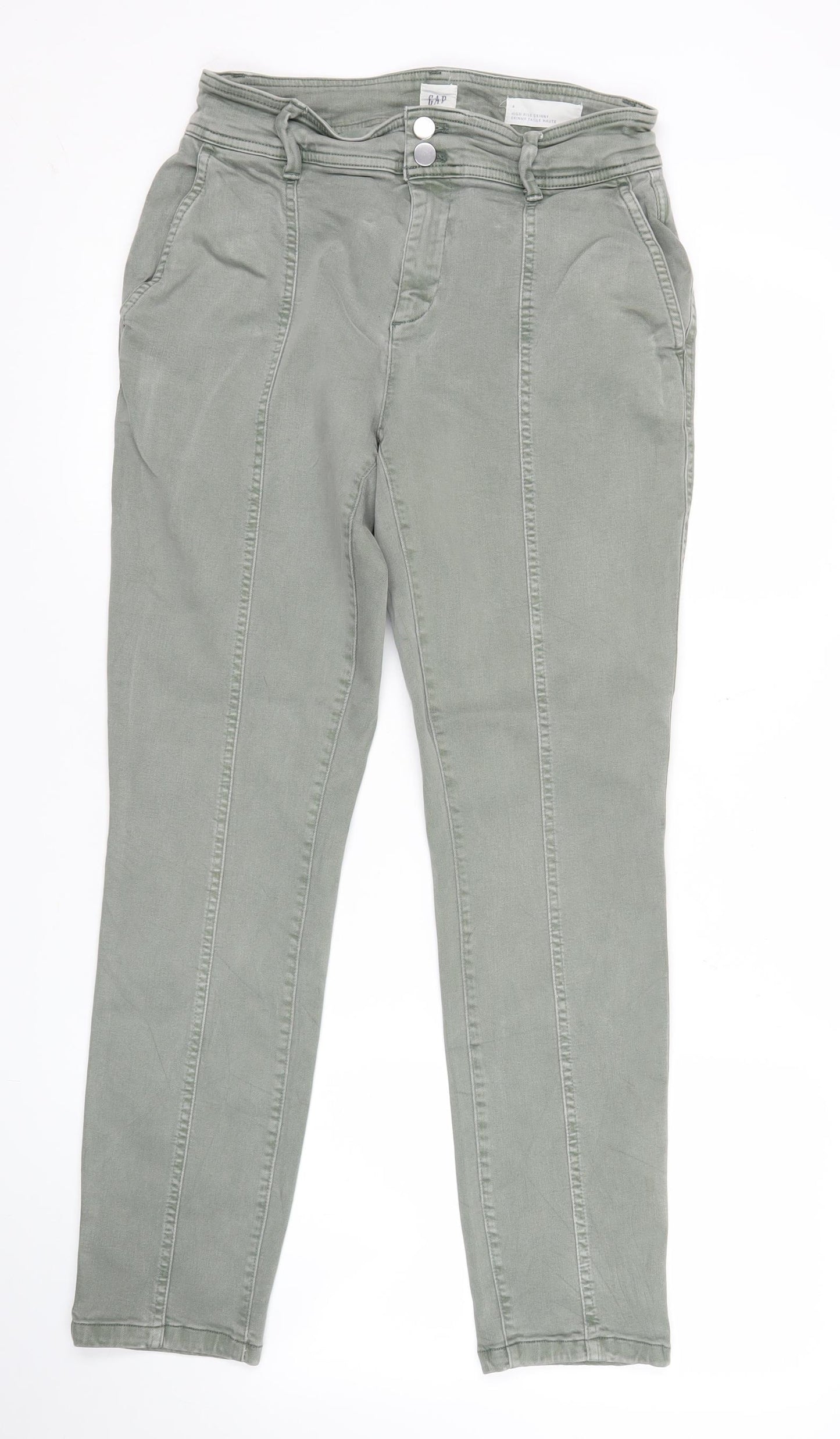 GAP Womens Green High Rise Skinny Jeans Size 4 Slim Fit