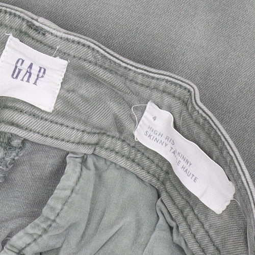 GAP Womens Green High Rise Skinny Jeans Size 4 Slim Fit