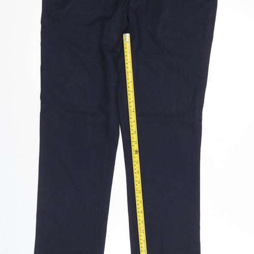 Topman Men’s Blue Slim Fit Dress Trousers 30R Polyester Viscose