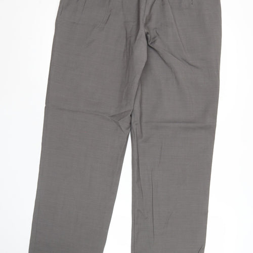 Marks and Spencer Men's Beige Wool Dress Trousers 36W 29L Classic Fit