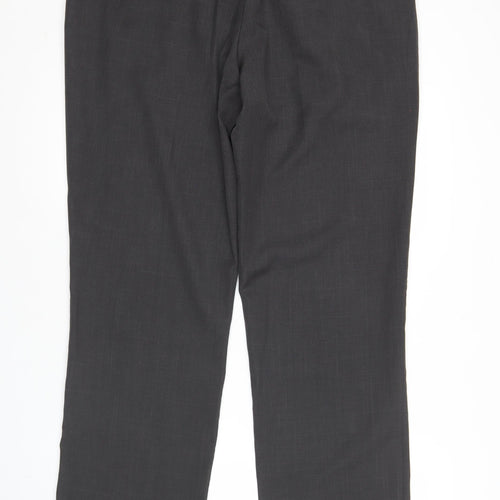 F&F Men’s Black Dress Pants Size 38x31 Regular Fit Trousers