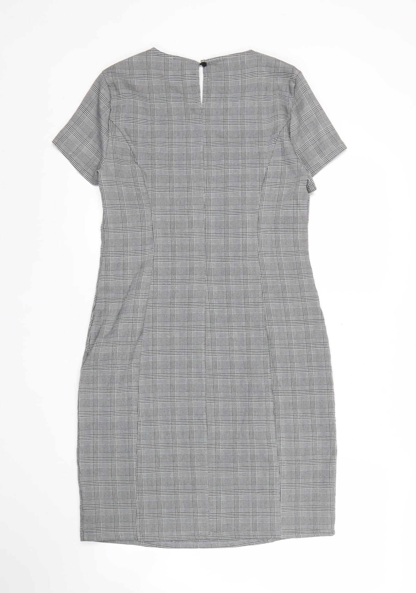 Apricot Women’s Grey Check Sheath Dress Size 12 Workwear