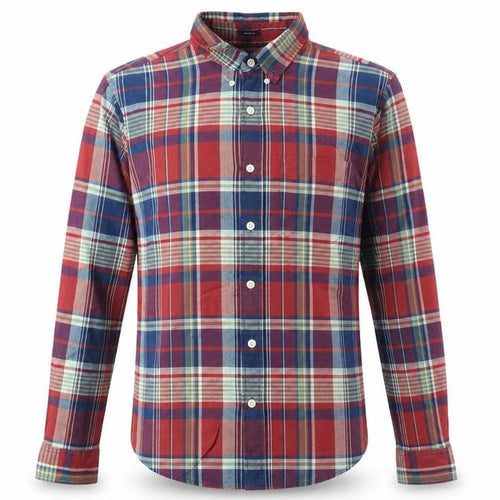 Abercrombie & Fitch Mens Multicoloured Plaid Button-Up Shirt L Long Sleeve