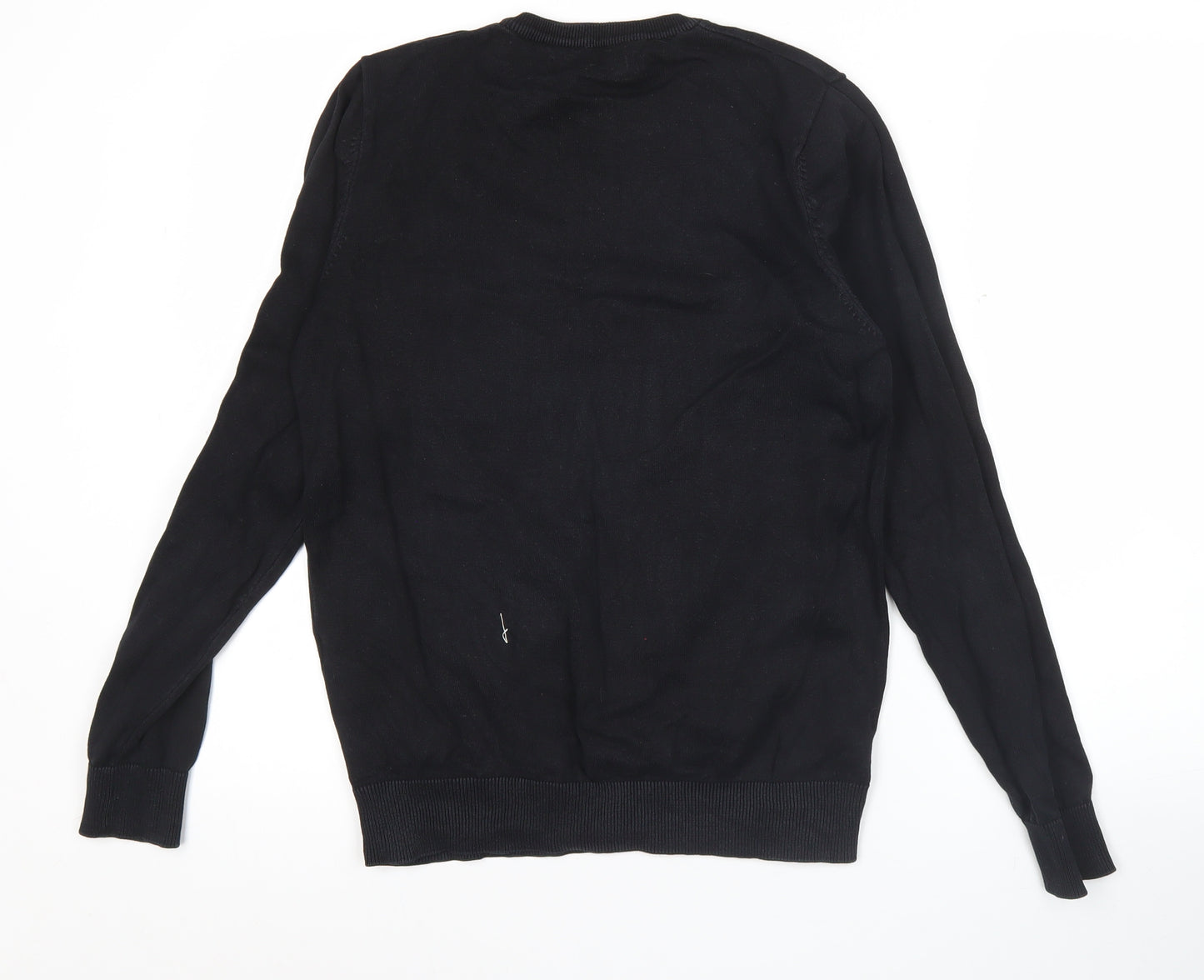 Ben Sherman Men’s Black Cotton Crew Neck Jumper Size S