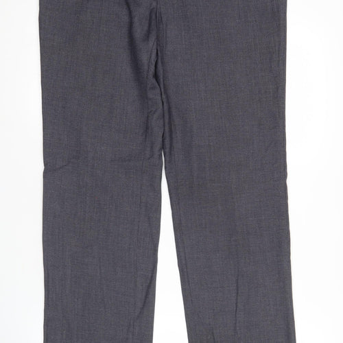 Burton Menswear Mens Grey 34L Classic Fit Dress Trousers