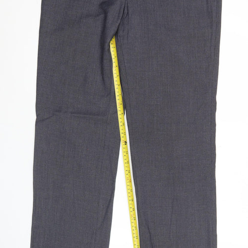 Burton Menswear Mens Grey 34L Classic Fit Dress Trousers