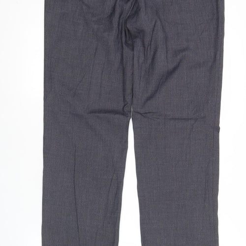 Burton Menswear Mens Grey 34L Classic Fit Dress Trousers