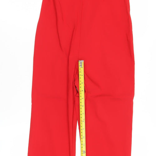 ASOS Women’s Red Size 6 Slim Fit V-Neck Sleeveless Jumpsuit