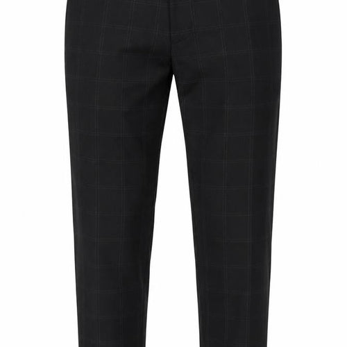 Zara Men's Black Check Slim Fit Chino Trousers Size L 32W