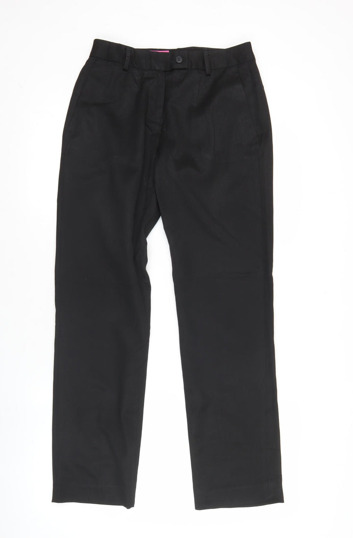 Brook Taverner Womens Black Classic Dress Pants Size 12 Straight Leg