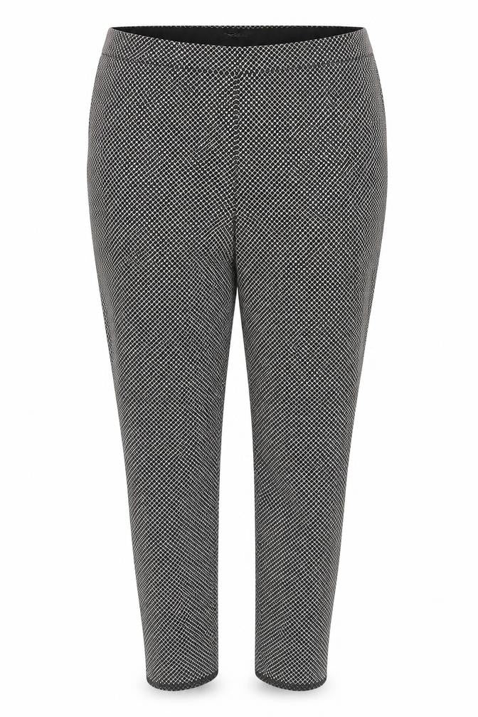 Dorothy Perkins Women Black Geometric Slim Leggings Size 16