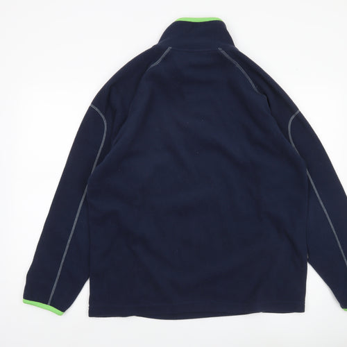 Granite Outdoors Men’s Blue Fleece Sweatshirt M 1/4 Zip Pullover