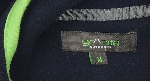 Granite Outdoors Men’s Blue Fleece Sweatshirt M 1/4 Zip Pullover