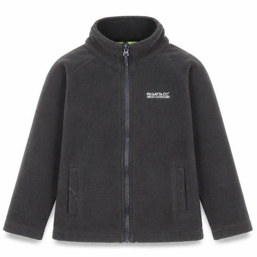 Regatta Boys Grey Fleece Jacket 5-6 Years Full Zip Outdoor Coat