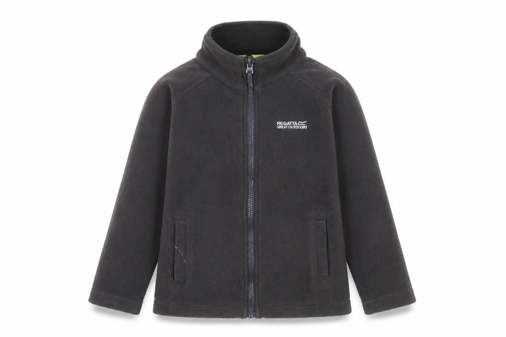 Regatta Boys Grey Fleece Jacket 5-6 Years Full Zip Outdoor Coat