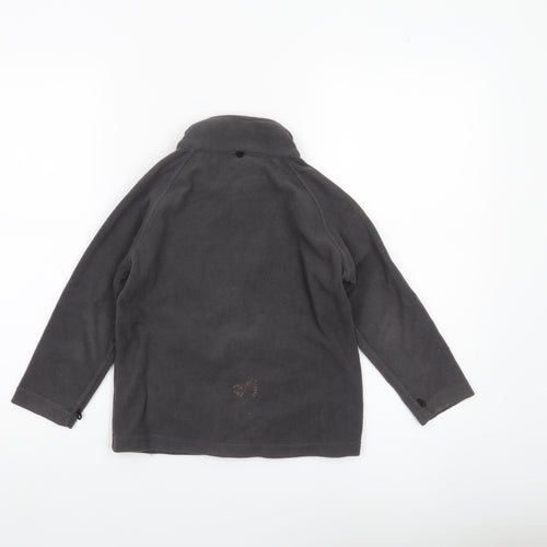 Regatta Boys Grey Fleece Jacket 5-6 Years Full Zip Outdoor Coat