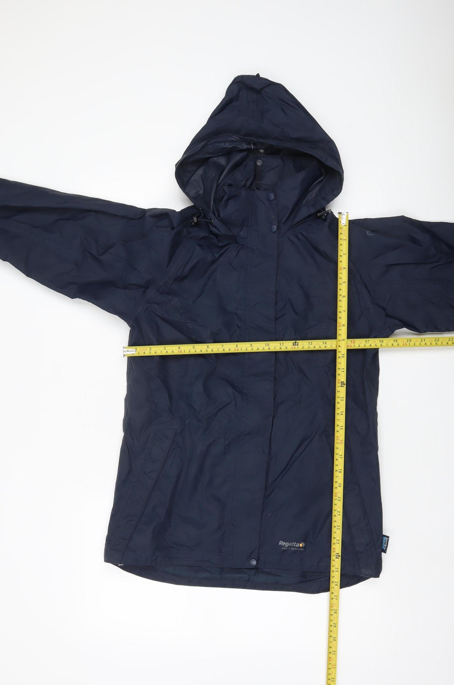 Regatta Womens Blue Size 8 Waterproof Hooded Rain Coat Jacket