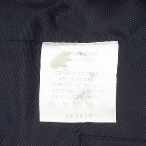 French Connection Men's Blue 38 Waistcoat Regular Fit Formal