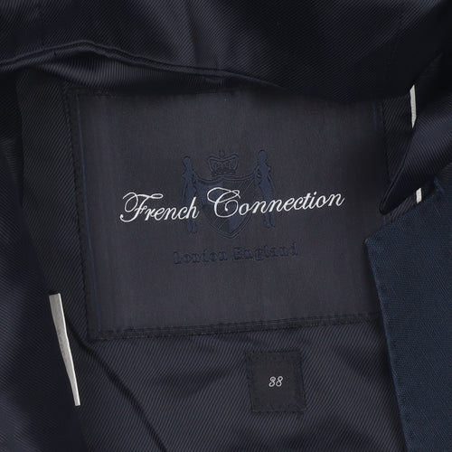French Connection Men's Blue 38 Waistcoat Regular Fit Formal
